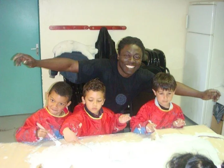 Peinture Mômes - Atelier de peinture Maternelles , Montpellier - 2009 ALSH