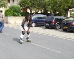 BIF Roller - Préparation de mon examen BIF Brevet d'initiateur Fédéral Rollers. Randonnée dans mon quartier - St Martin Près d'Arènes - 2009