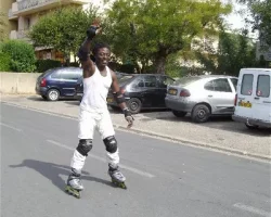 BIF Roller - Préparation de mon examen BIF Brevet d'initiateur Fédéral Rollers. Randonnée dans mon quartier - St Martin Près d'Arènes - 2009