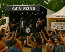 Concept du projet SA'n Sons: Durant des décennies, Jimmy Curtis & son célèbre groupe: Rebels' Gang Cameroun ont entretenu un puissant, long et rentable partenariat avec la multinationale SABC ( Société Anonyme des Brasseries du Cameroun). Longtemps plus tard, l'entreprise crée et lui confie son propre groupe: Le Mutzig Band des (SABC), Riche de cette puissante et magnifique expérience, Jimmy Curtis crée en 2025, un majestueux projet basé sur le même concept d'antan: Assurer de Meilleures Ventes à une coalition d'entreprises partenaires. par un menu d'Animations artistiques, culturelles et musicales éphémères. L'ensemble tracté par un Camion-Podium sur des sites divers, nationaux et internationaux. Vente en Gros, 1/2 Gros et Détail.
"Meilleures Ventes' annuelles des partenaires assurées.
Attention: Idée et Projet protégés: Loi N° 92-597 du 1/07/1992. Code CPI, Articles L111-1 et suivants. Idée du projet géant SA'n Sons de Jimmy Curtis.