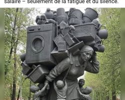 NB: De nombreuses pages/partages sur Facebook / Instagram montrent des images proches (statues de “femme portant des objets/charge domestique”), mais ce sont des partages non vérifiés qui ne permettent pas une attribution sûre, valide.